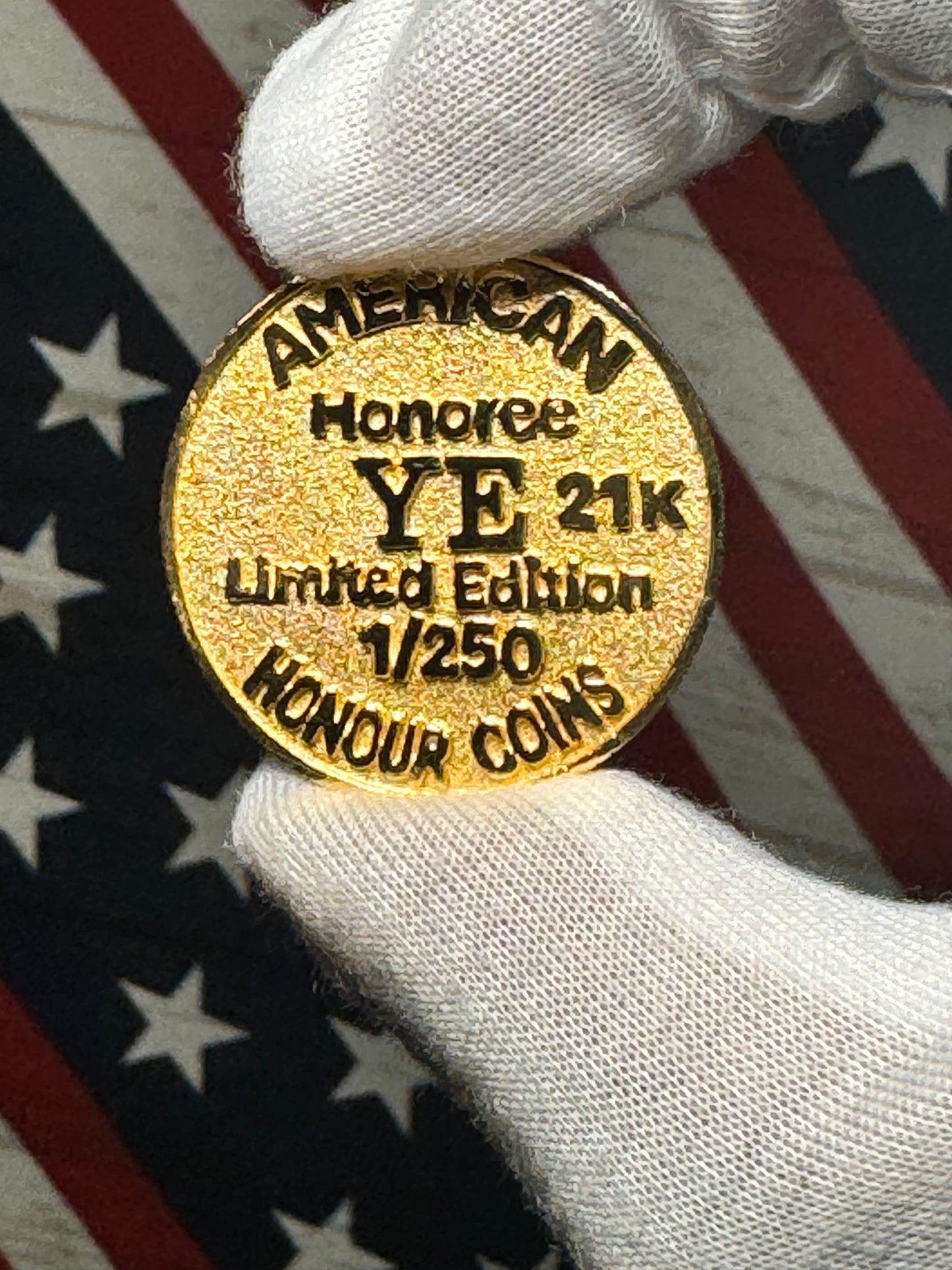 21k Yellow Gold American Honour Coin